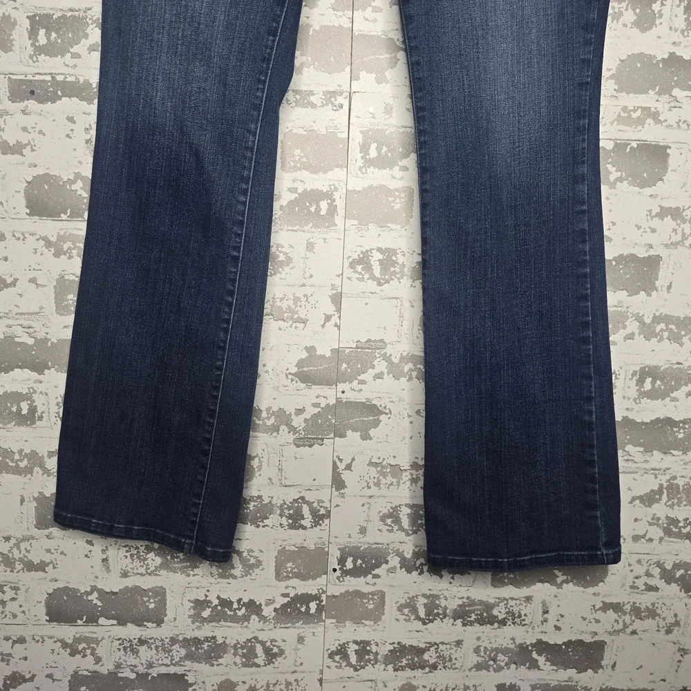 NYDJ‎ Jeans Womens 14 Billie Mini Bootcut Medium Blue Wash Stretch Denim Comfort
